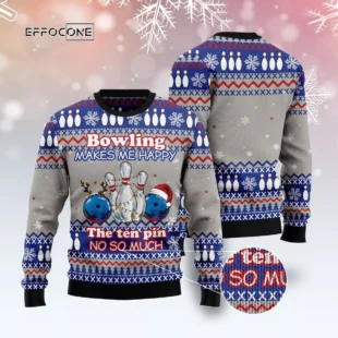 Bowling Merry Christmas Ugly Christmas Sweater