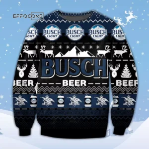 Busch Beer Winter Ugly Christmas Sweater