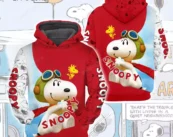 Cartoon Character Snoopy Red Ugly Christmas Sweater