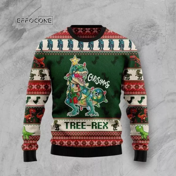 Christmas Tree Rex Ugly Christmas Sweater