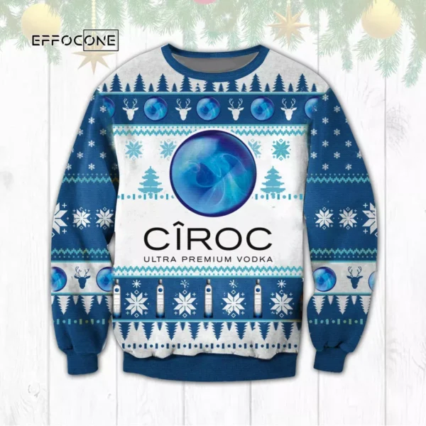 Ciroc Vodka Ugly Christmas Sweater