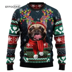 Cool French Bulldog Ugly Christmas Sweater