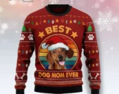 Dachshund Best Dog Mom Ugly Christmas Sweater