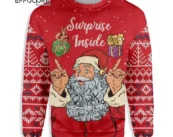 Dirty Santa Surprise Inside Ugly Christmas Sweater