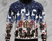 Dogs Dachshund Merry Woofmas Sweater Ugly Christmas Sweater