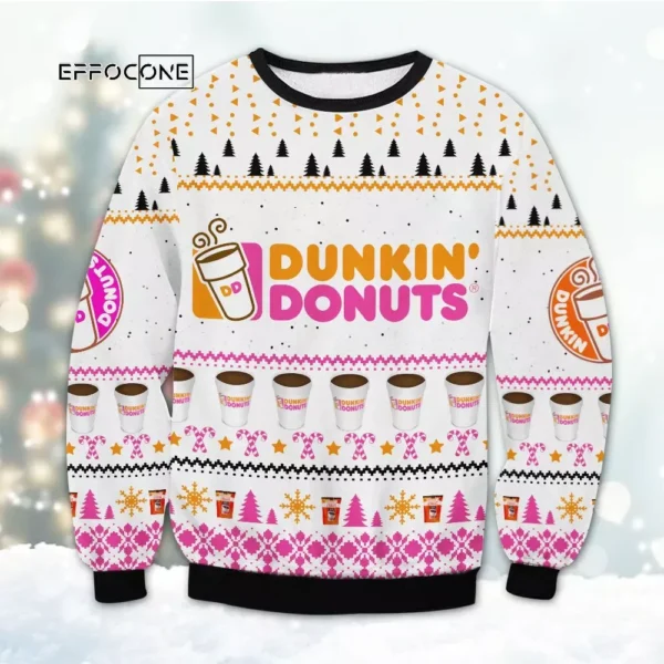 Dunkin Donuts Ugly Christmas Sweater
