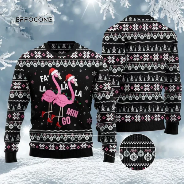 Fla La La Lamingo Ugly Christmas Sweater