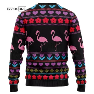 Flamingo Pink Christmas Ugly Christmas Sweater