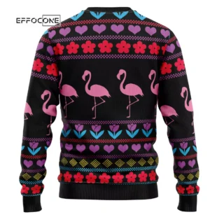 Flamingo Pink Christmas Ugly Christmas Sweater