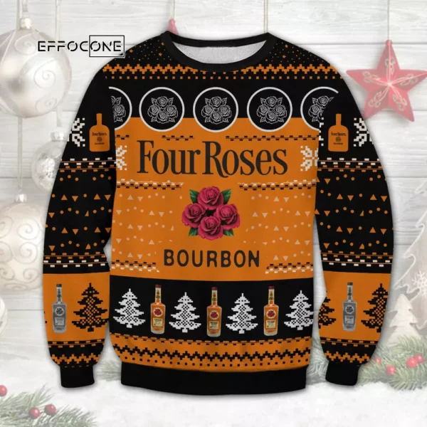 Four Roses Bourbon Ugly Christmas Sweater
