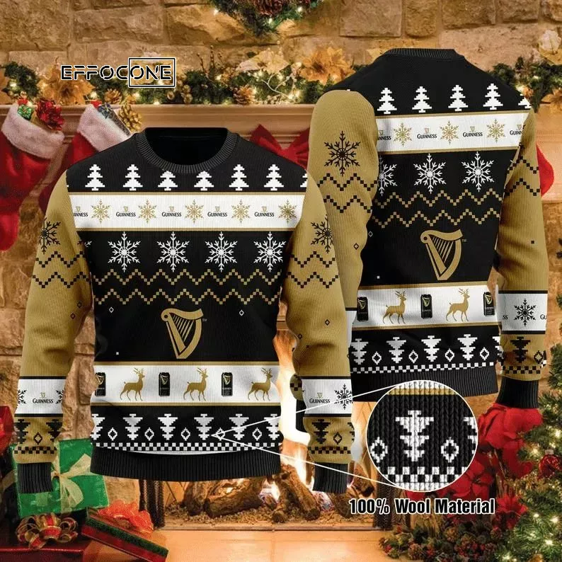 Guinness Beers Ugly Christmas Sweater