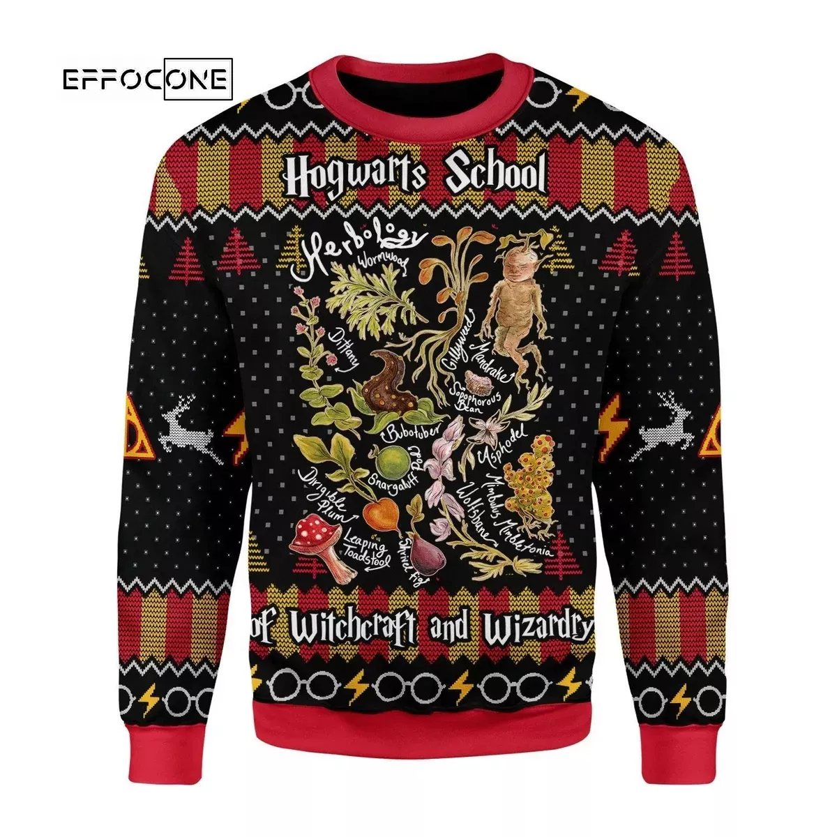 Herbology Harry Potter Ugly Christmas Sweater