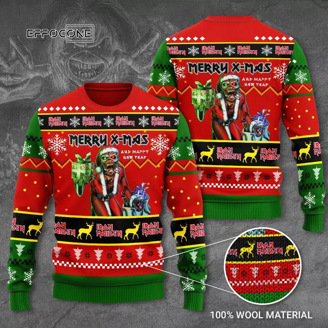 Iron Maiden Merry Christmas Ugly Christmas Sweater