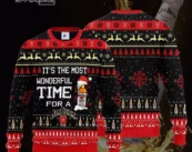 Its the Most Wonderful Time Jim Beam Ugly Christmas Sweater