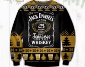 Jack Daniels Beer Ugly Christmas Sweater
