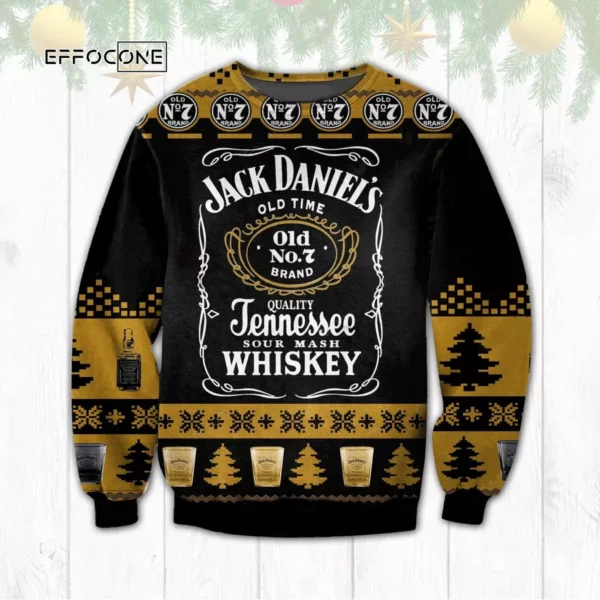 Jack Daniels Beer Ugly Christmas Sweater
