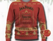 Jack Daniels Tennessee Fire Ugly Christmas Sweater