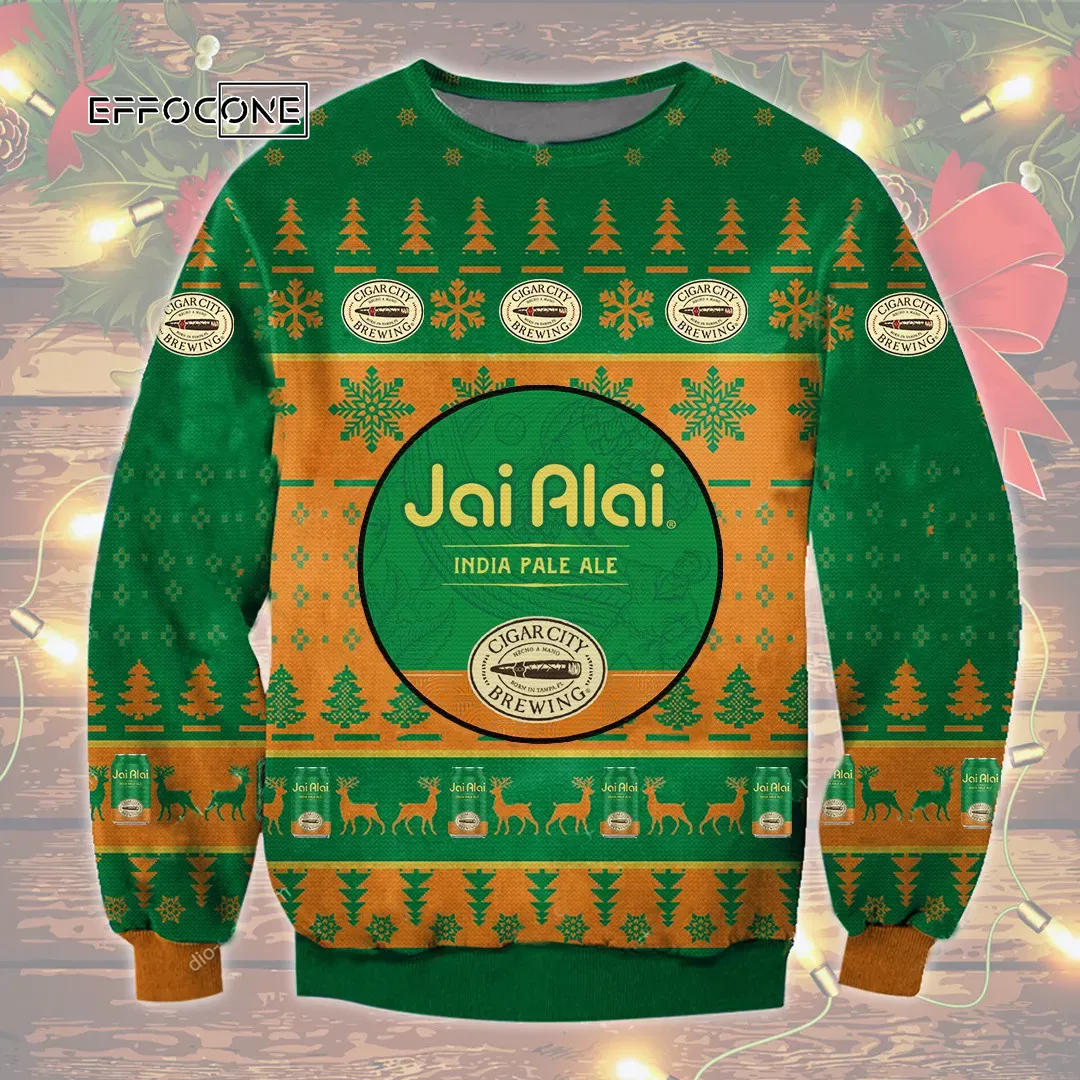 Jai Alai Ugly Christmas Sweater
