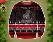 Knight Templar Praise Be To The Lord My Rock Psalm Ugly Christmas Sweater