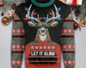 Let It Glow Ugly Christmas Sweater