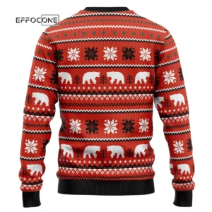Let‘s Glow Polar Bear Ugly Christmas Sweater