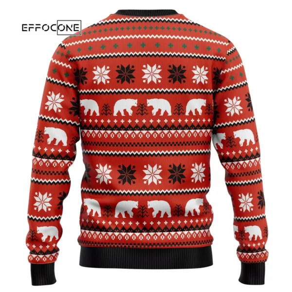Let‘s Glow Polar Bear Ugly Christmas Sweater