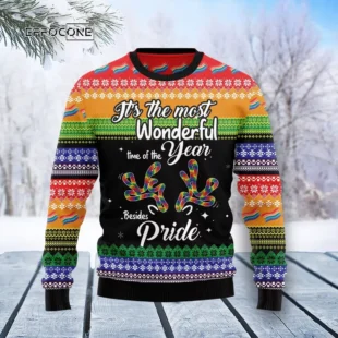 LGBT Beside Pride Ugly Christmas Sweater