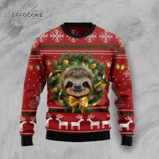 Merry Slothmas Ugly Christmas Sweater