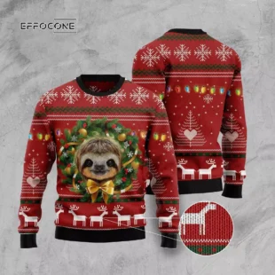 Merry Slothmas Ugly Christmas Sweater