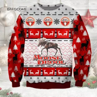 Moose Drool Ugly Christmas Sweater