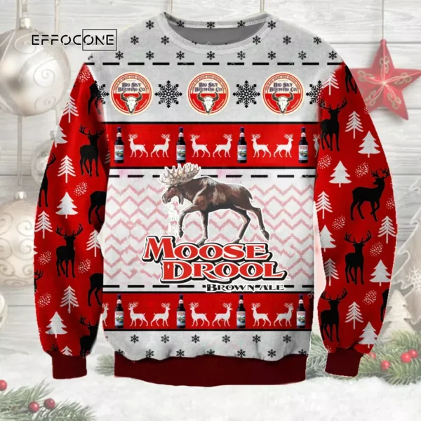 Moose Drool Ugly Christmas Sweater