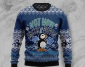 Not Now Arctic Puffin Ugly Christmas Sweater