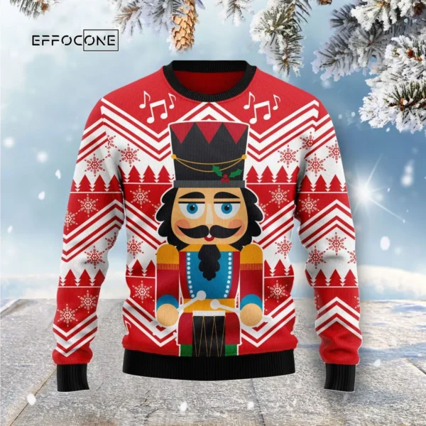 Nutcracker With Drum Ugly Christmas Sweater