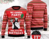 Party Like Birthday Jesus Ugly Christmas Sweater