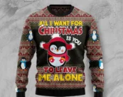 Penguin All I Want For Christmas Is You To Leave Me Alone Ugly Christmas Sweater