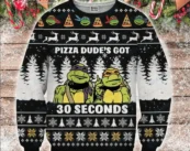 Pizza Dude Ugly Christmas Sweater