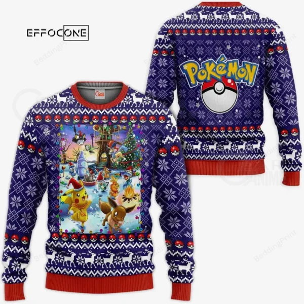 Pokemon Anime Ugly Christmas Sweater
