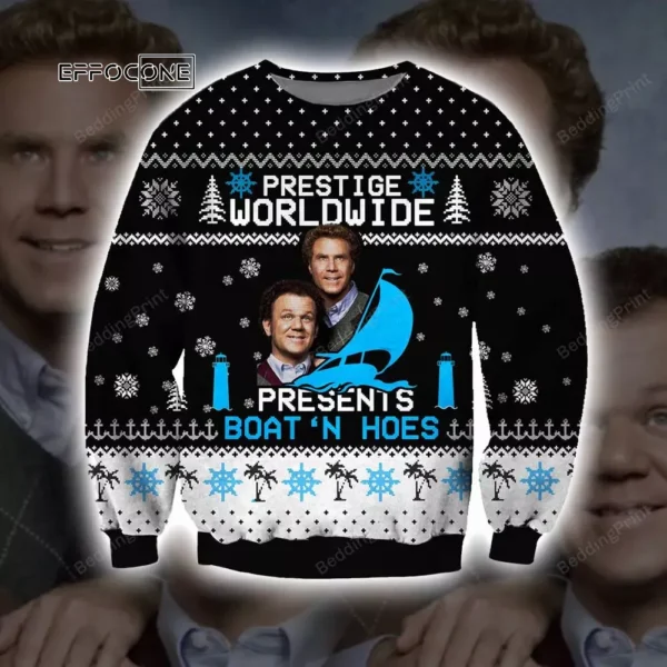 Prestige Worldwide Presents Boats N Horse Ugly Christmas Sweater