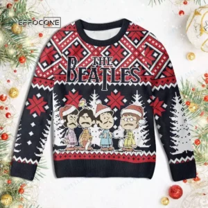 Pullama The Beatles Christmas Ugly Christmas Sweater