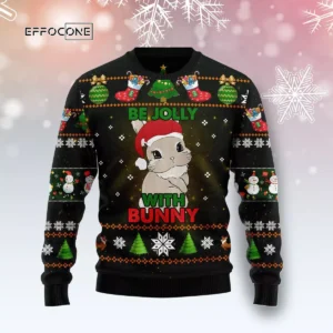 Rabbit Be Jolly Ugly Christmas Sweater