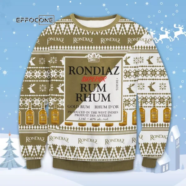 Rondiaz Rum Ugly Christmas Sweater