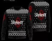 SlipKnotWool Ugly Christmas Sweater 3D All Over Printed Black