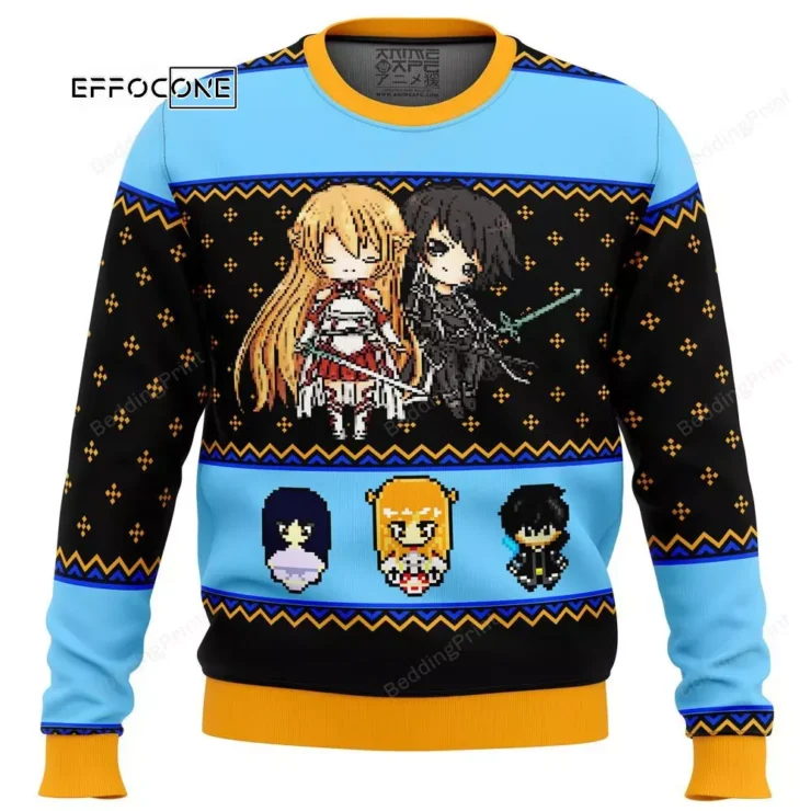 Sword Art Online Sprites Ugly Christmas Sweater