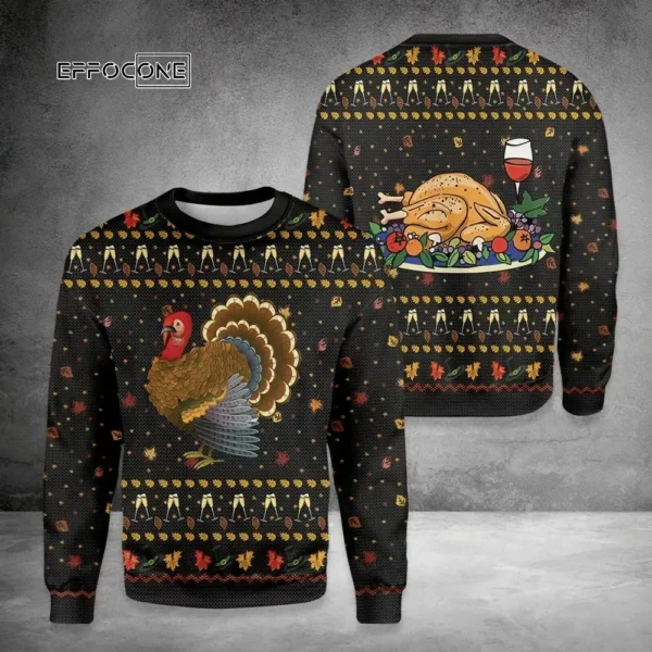 Thanksgiving Ugly Christmas Sweater