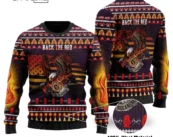 U.S Firefighter - Back The Red Ugly Christmas Sweater
