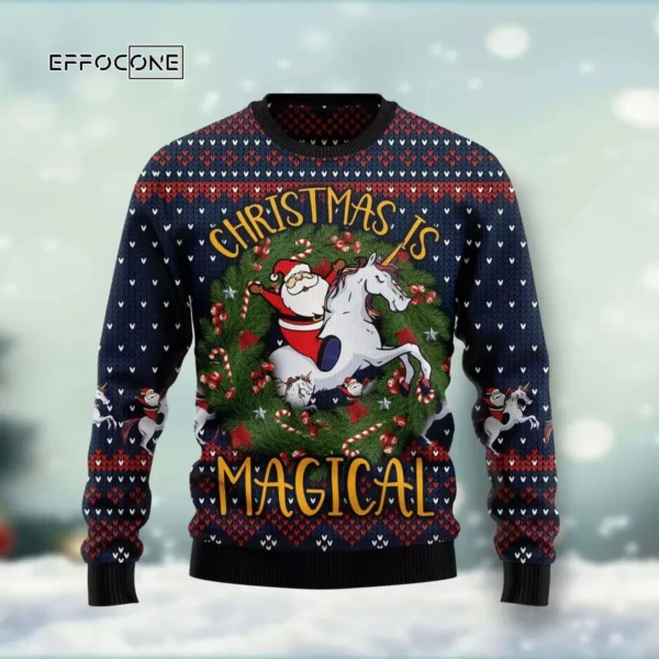 Unicorn Christmas Is Magical Ugly Christmas Sweater