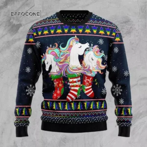 Unicorn Socks Xmas Ugly Christmas Sweater