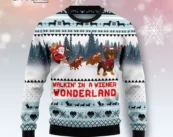 Walkin‘ In A Weiner Wonderland Dachshund Lover Ugly Christmas Sweater