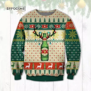 XX Dos Equis Reindeer Ugly Christmas Sweater