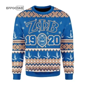 Zeta Phi Beta Ugly Christmas Sweater
